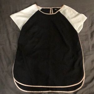 Black and white blouse